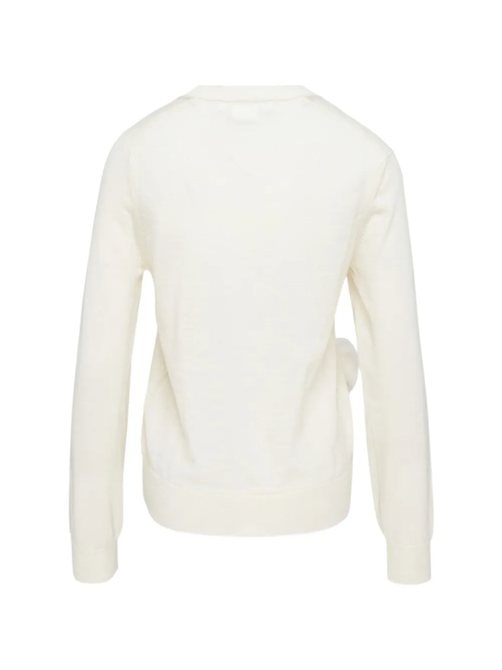 Comme Des Garçons Comme Des Garçons Trui met bloemapplicatie Beige