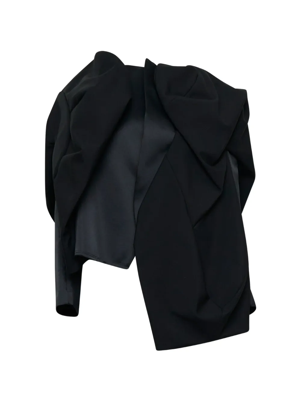 Comme Des Garçons Jack met asymmetrisch ontwerp Zwart
