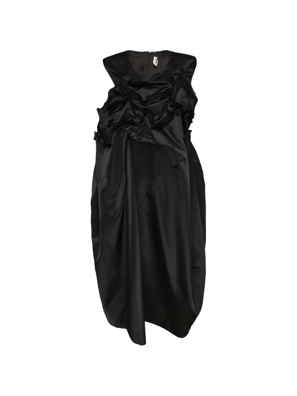 Comme Des Garçons draped midi dress - Nero