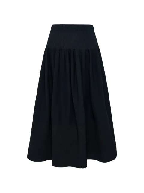 CFCL falda midi con diseño plisado