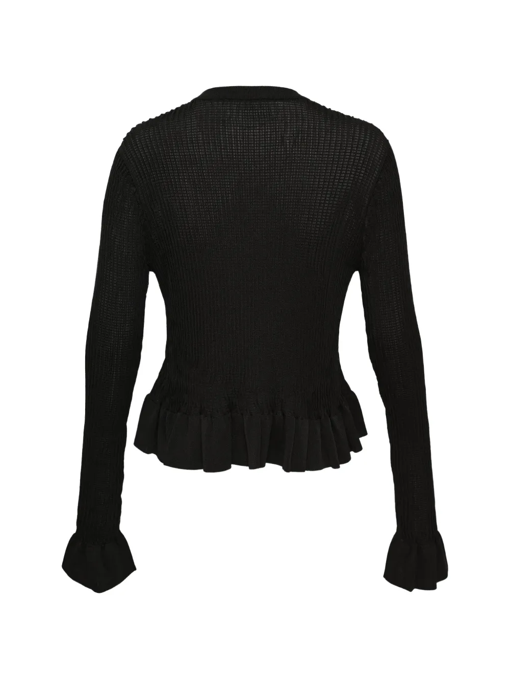  Jil Sander Frill Cardigan - Black 