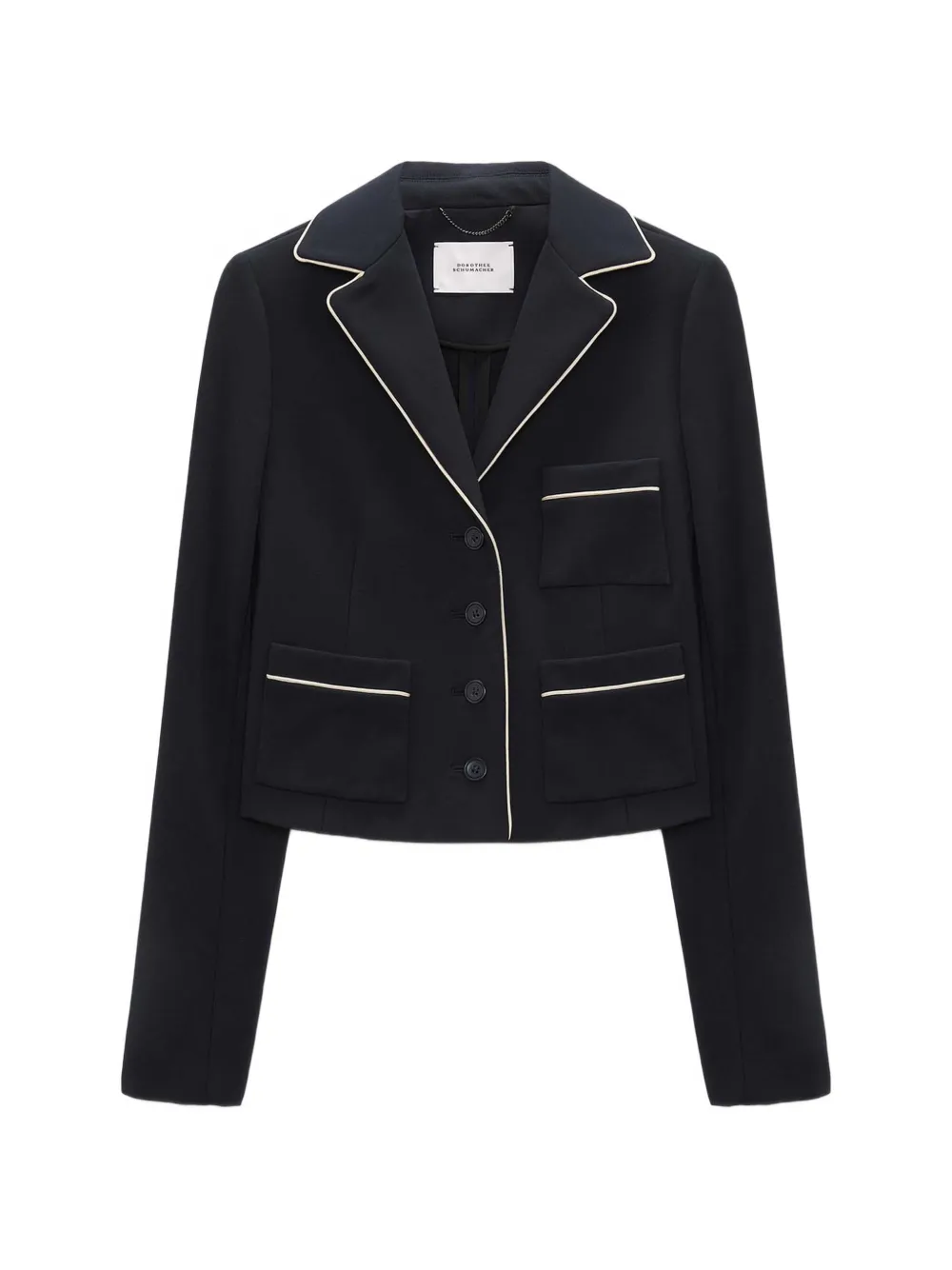 Dorothee Schumacher piped pocket jacket - Blu