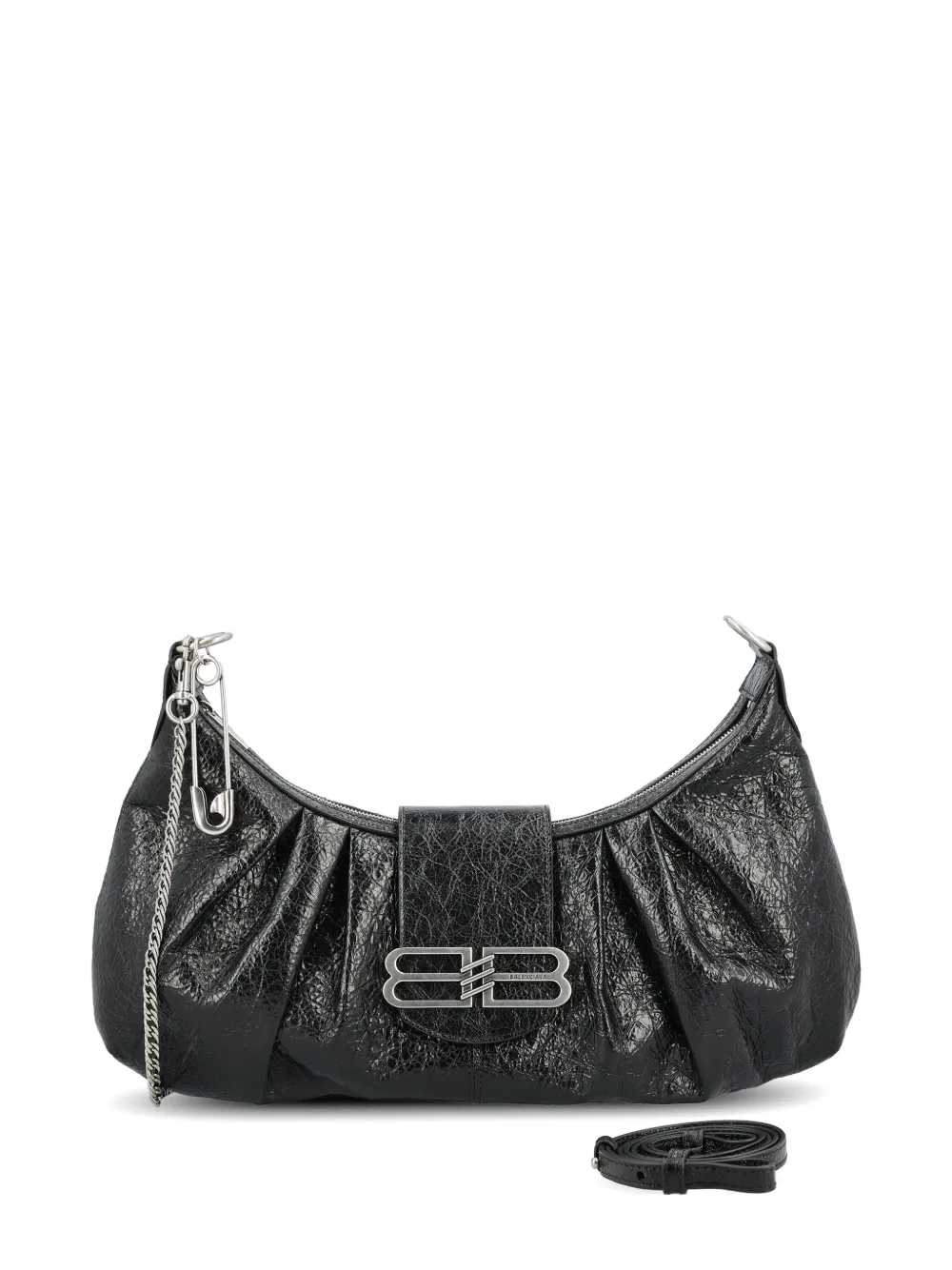 Balenciaga Bb Chain Shoulder Bag In Black