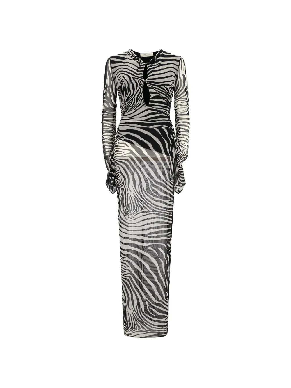 Blumarine zebra-print dress - Nero