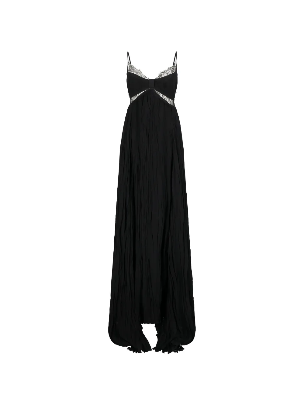 Blumarine lace pleated dress - Nero