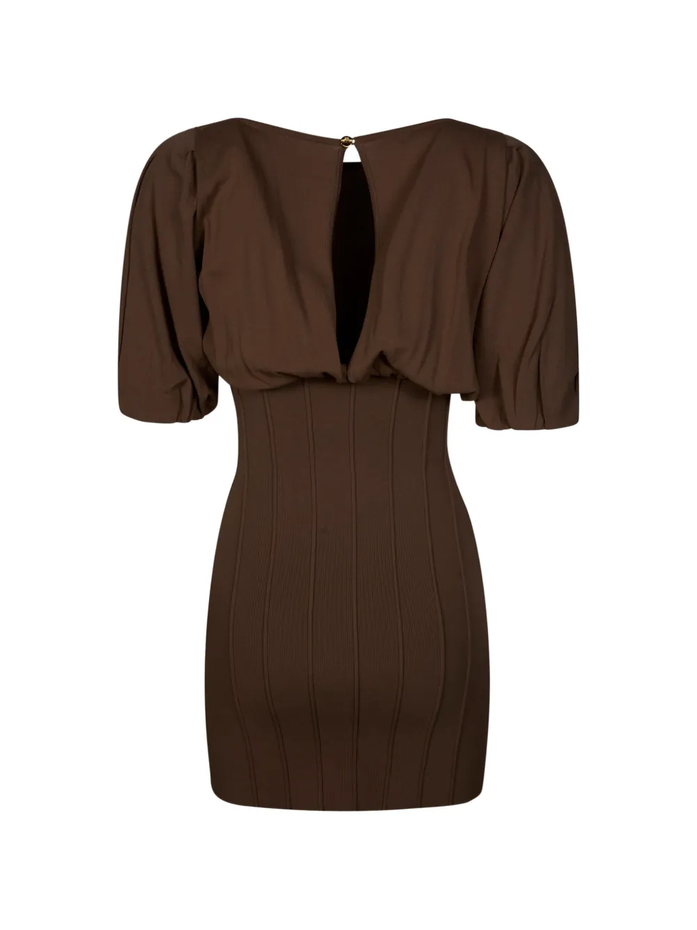 Elisabetta Franchi ストライプ ミニワンピース　38 Elisabetta Franchi Knit Mini Dress With Belt | Brown | FARFETCH CA