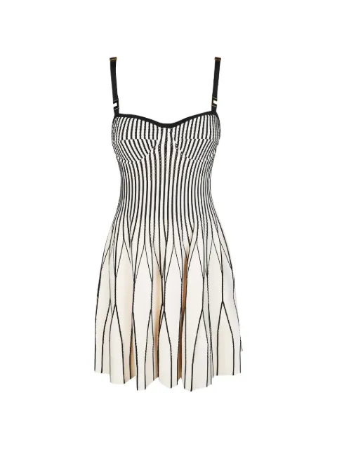 Elisabetta Franchi striped knit mini dress