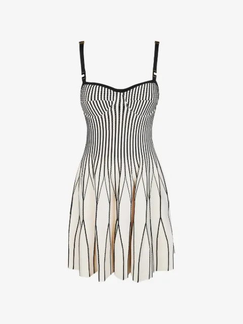 Elisabetta Franchi dress in two-colour knit fabric