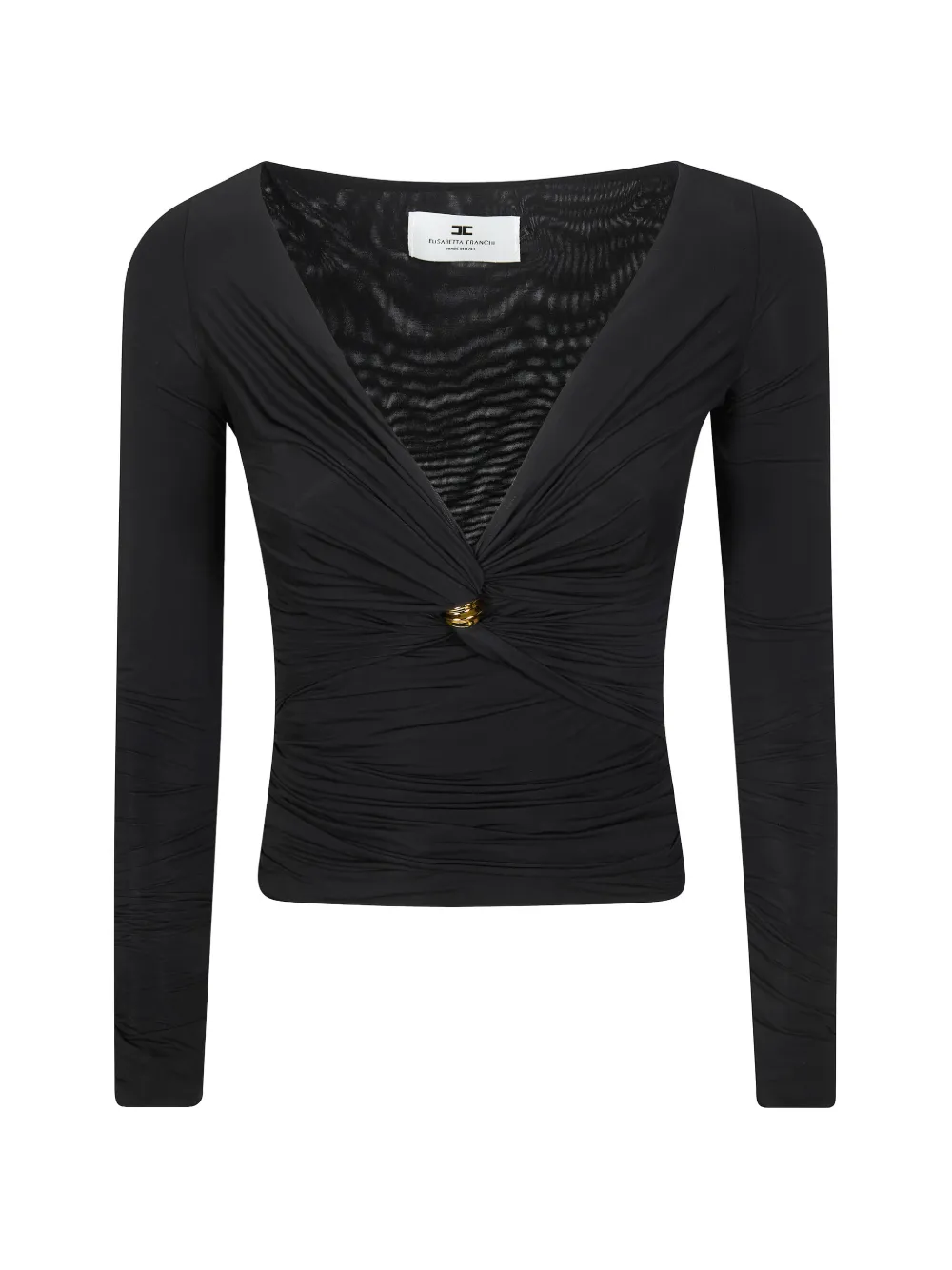 Elisabetta Franchi V-neck top - Nero
