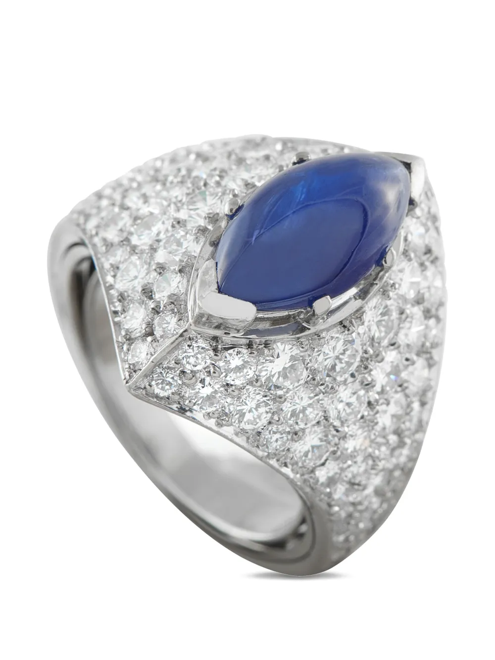 LB Exclusive diamond and sapphire ring - Argento