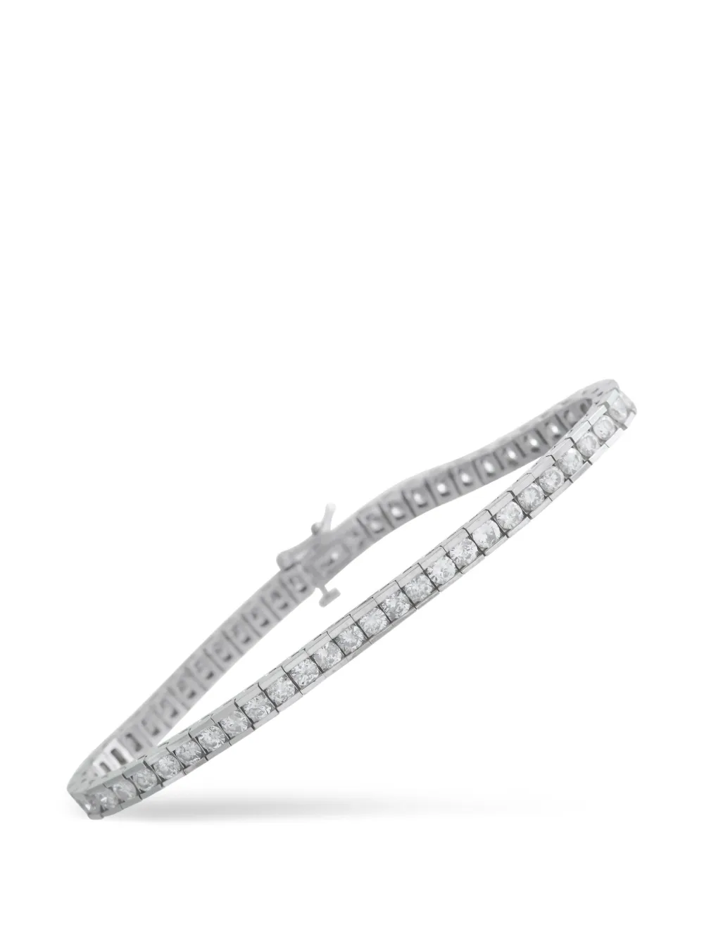 LB Exclusive diamond tennis-fastening bracelet - Argento