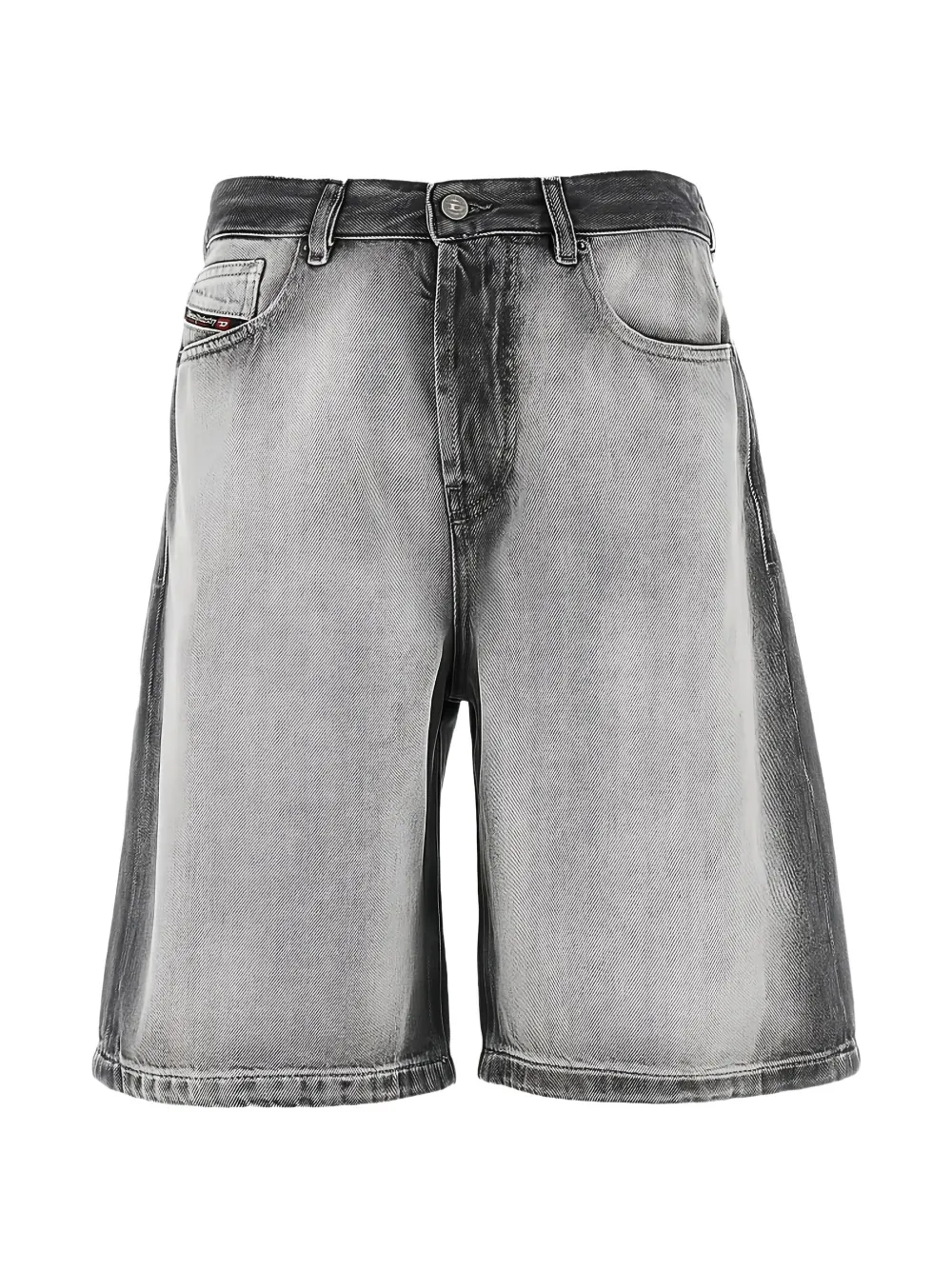 Diesel five-pockets denim bermuda shorts - Grigio