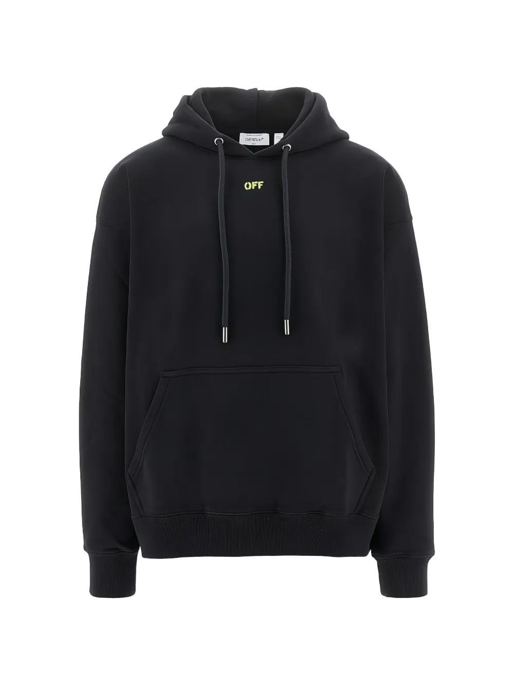Off-White cotton hooded sweatshirt - Nero