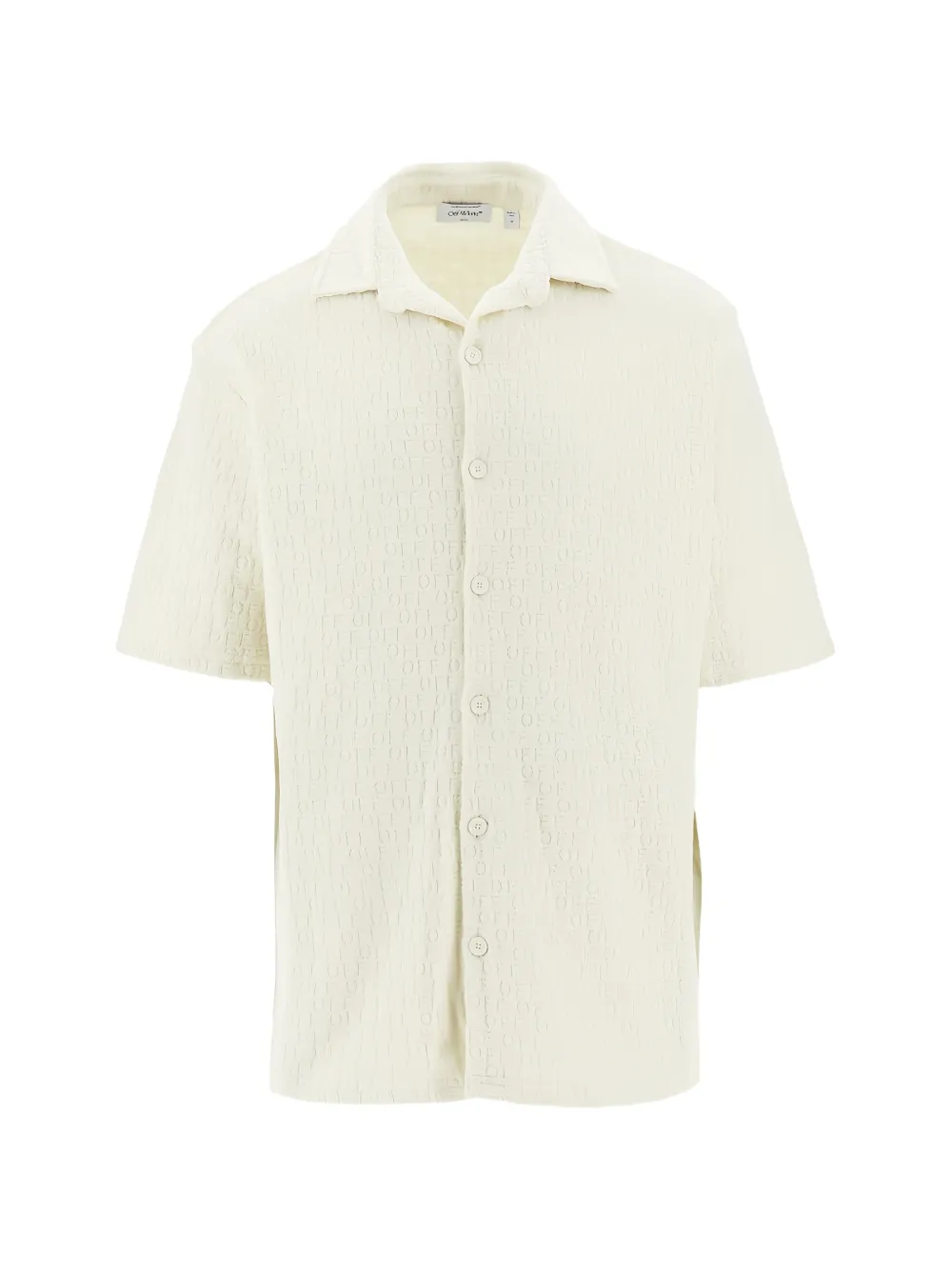Off-White cotton pattern shirt - Weiß