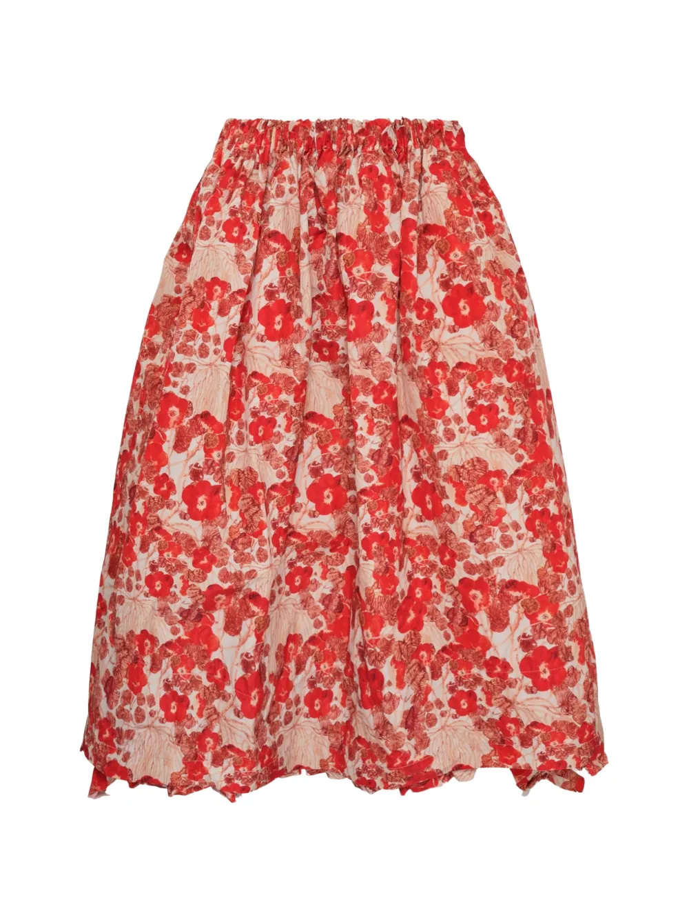 Comme des Garçons TAO floral-print skirt - Rosso
