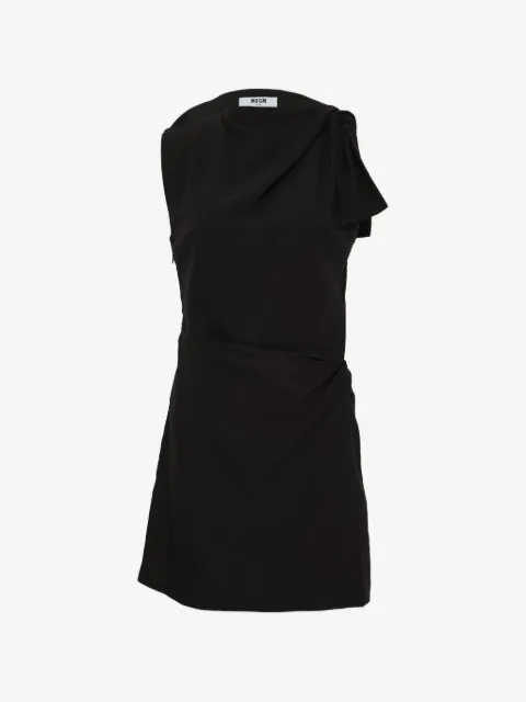 MSGM draped sleeveless mini dress