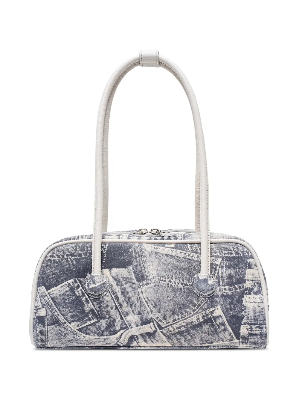 Marge Sherwood Soft Boston patchwork shoulder bag - Grigio