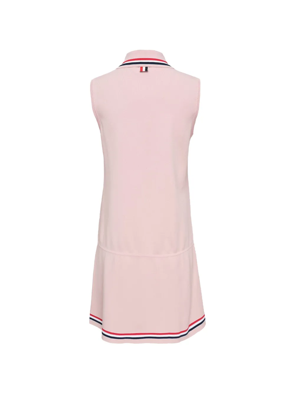 Thom Browne Geplooide mini-jurk met RWB-streep Roze