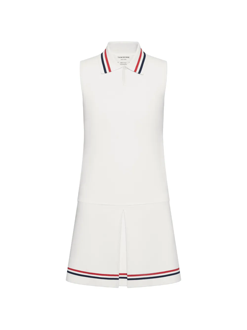 Thom Browne Geplooide mini-jurk met RWB-streep Roze