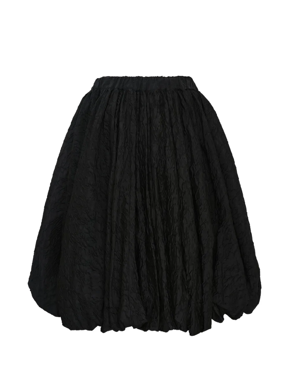 Noir Kei Ninomiya Midi-rok met ruches Zwart