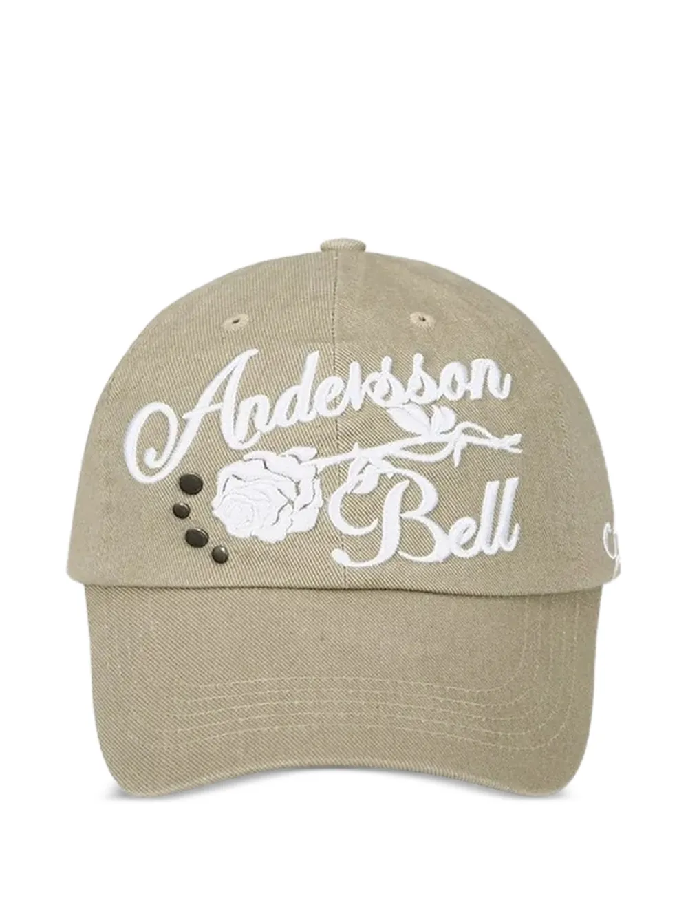 Andersson Bell embroidered floral-detail cap - Toni neutri