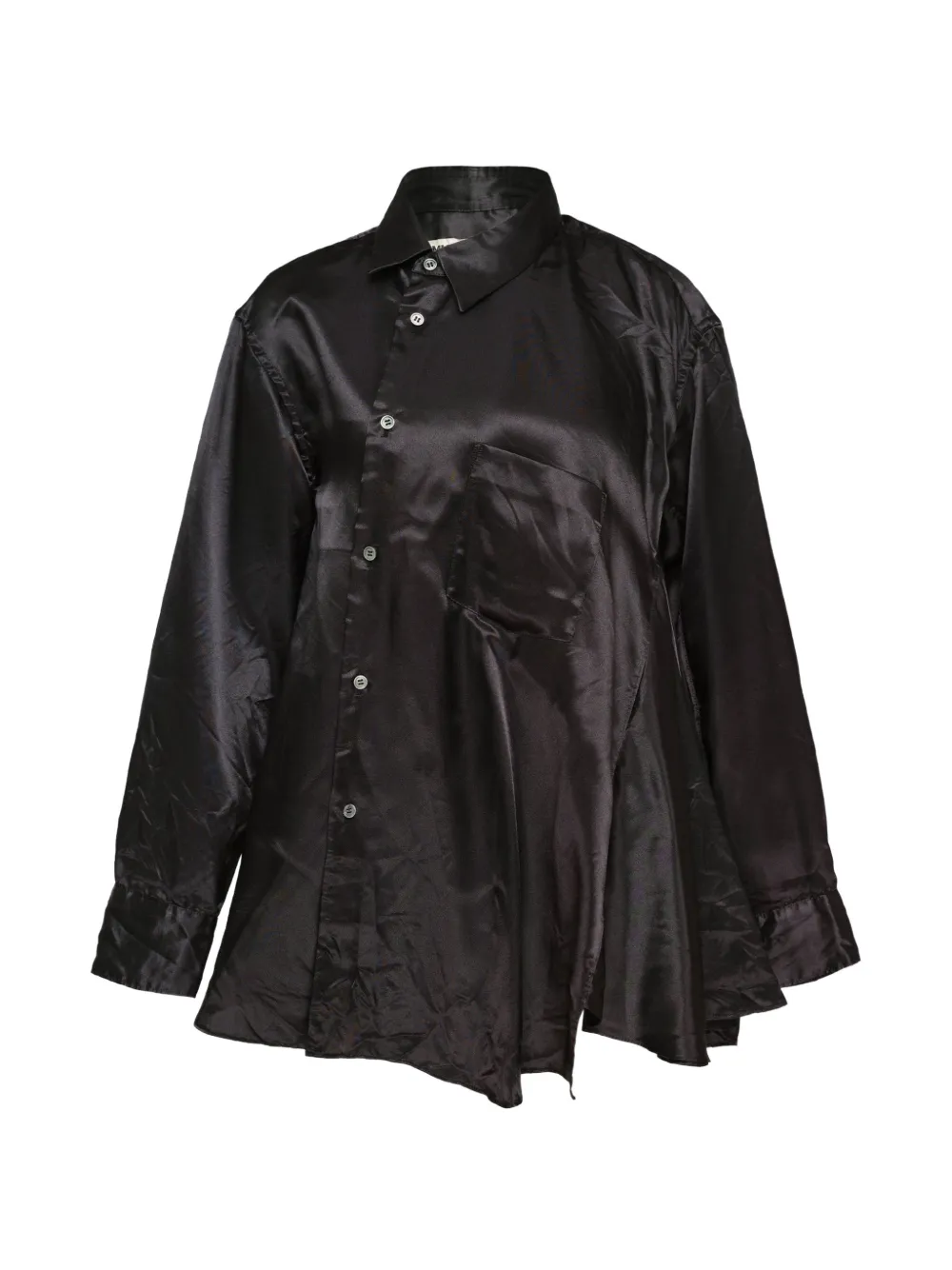 Comme Des Garçons long-sleeves asymmetric dress - Black