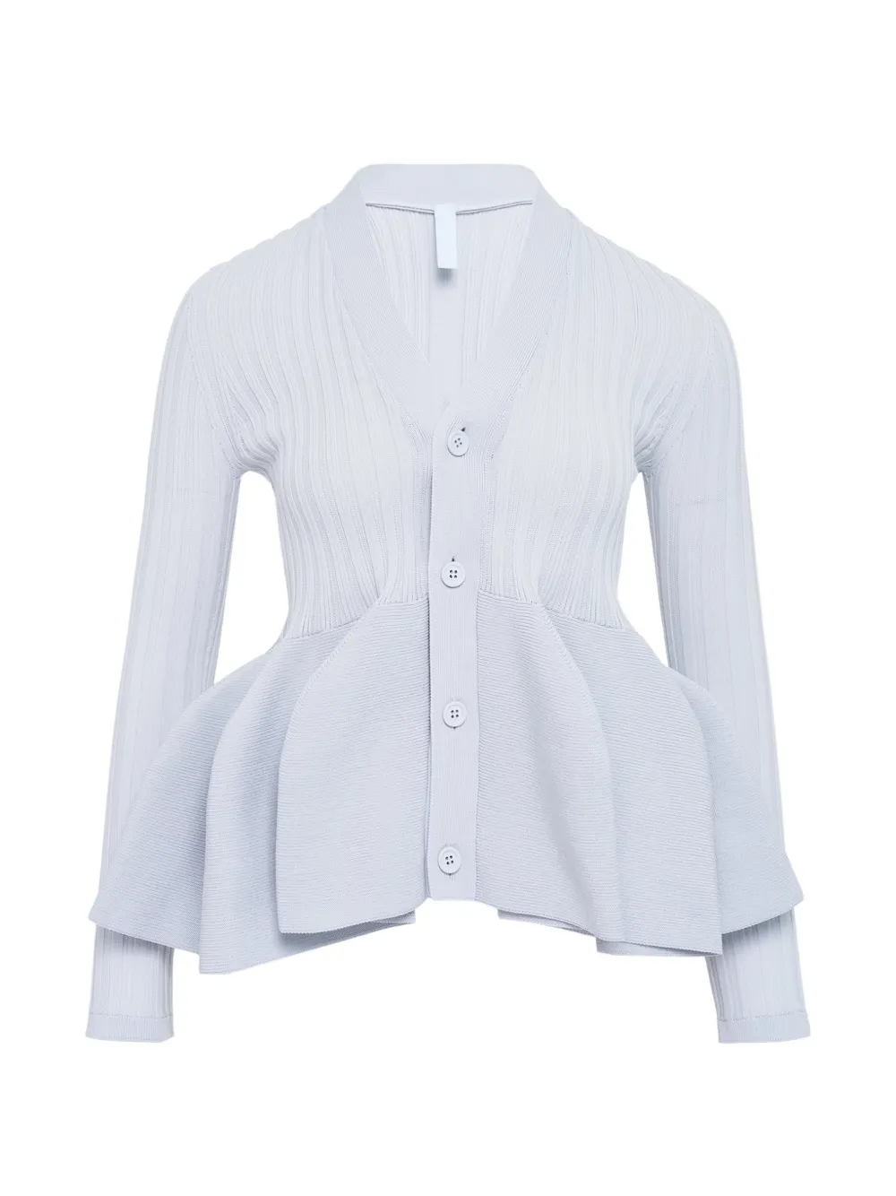 Cfcl Button Ruffled Cardigan In Blue