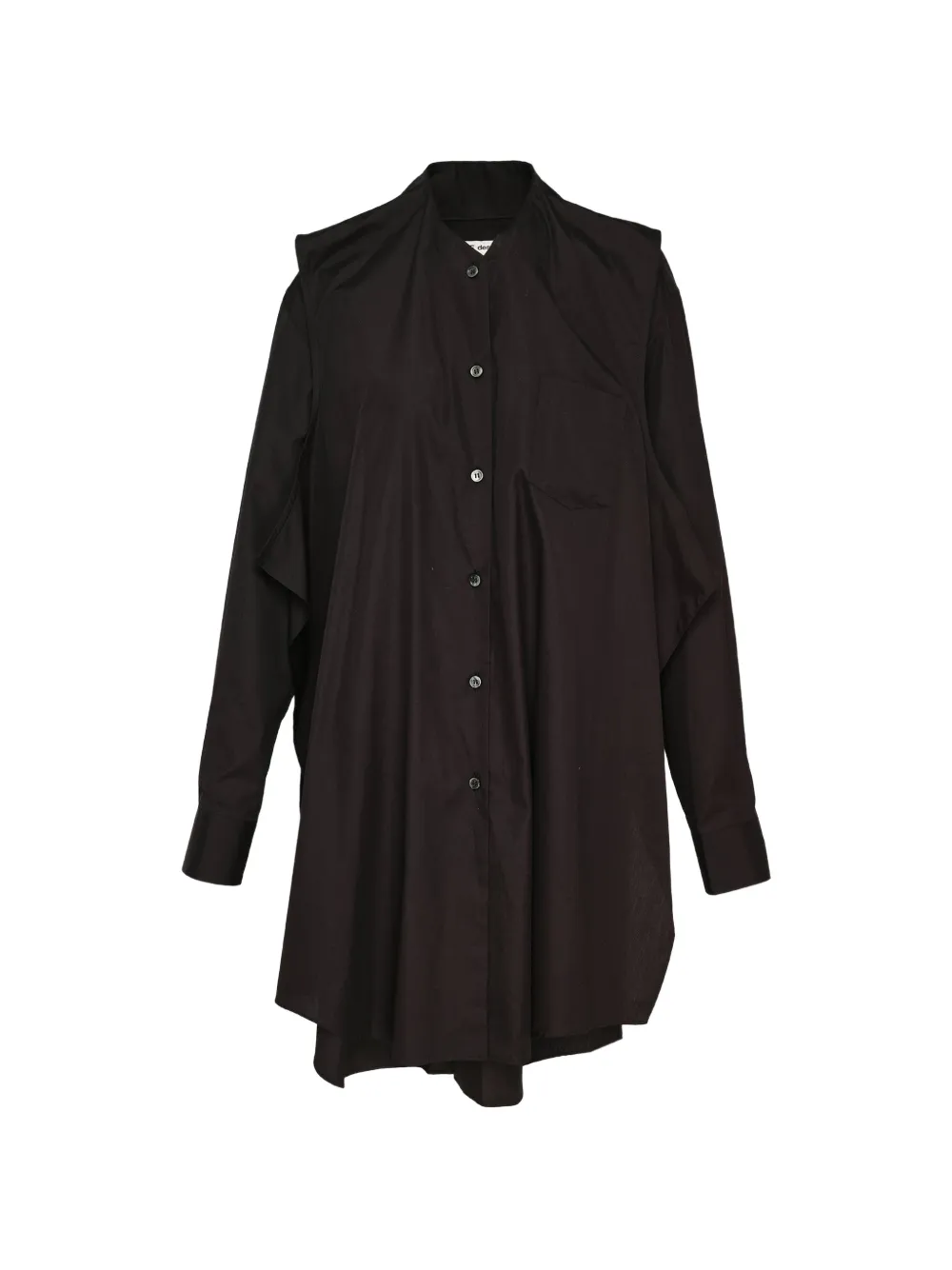Comme Des Garçons long-sleeves asymmetric dress - Nero