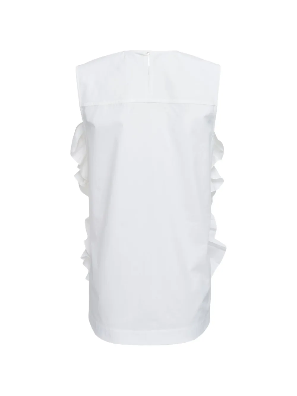  Jil Sander Ruffled Top - White 