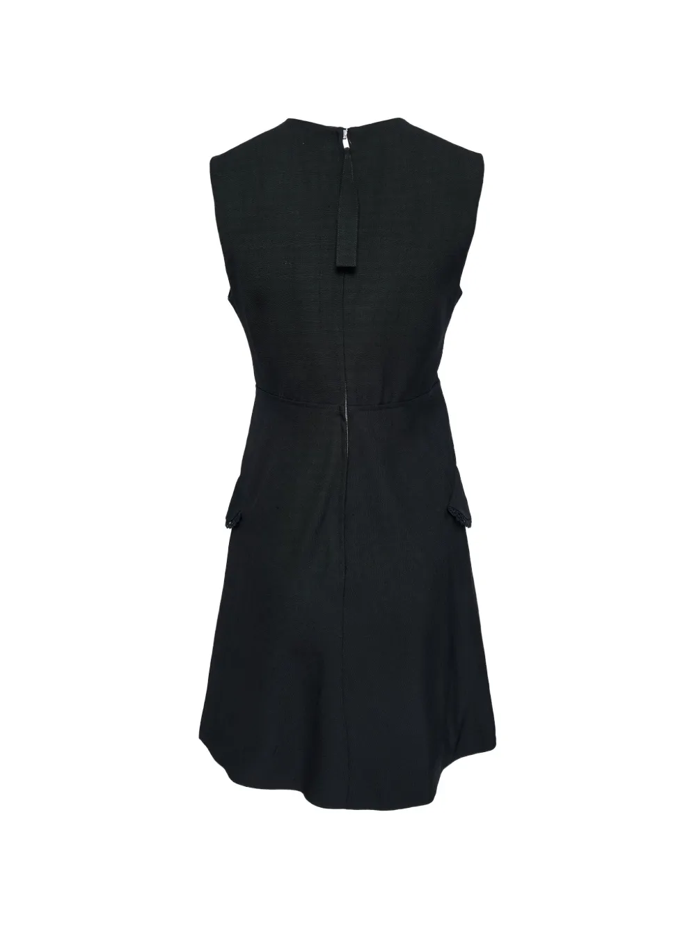 Jil Sander Mini-jurk met afwerking van kant Zwart