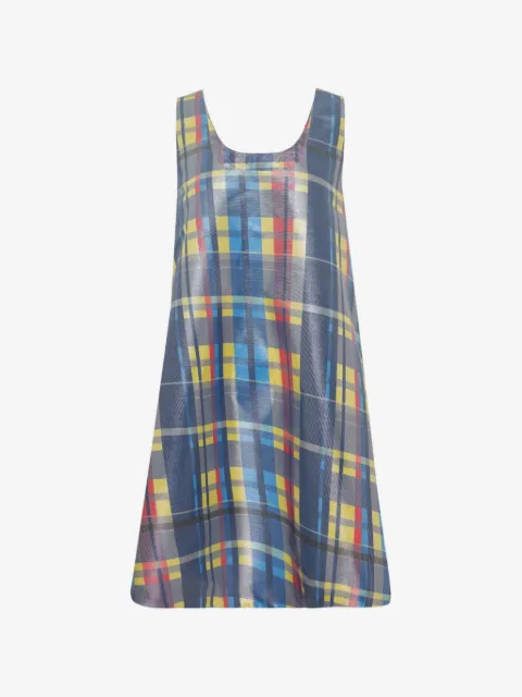Enföld plaid sleeveless mini dress 