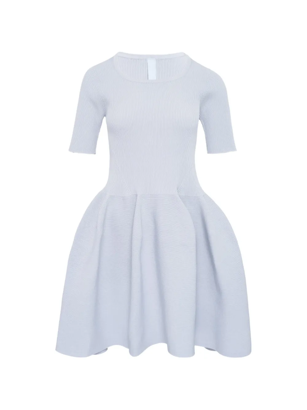 Cfcl Pleated Short-sleeve Mini Dress In Blue