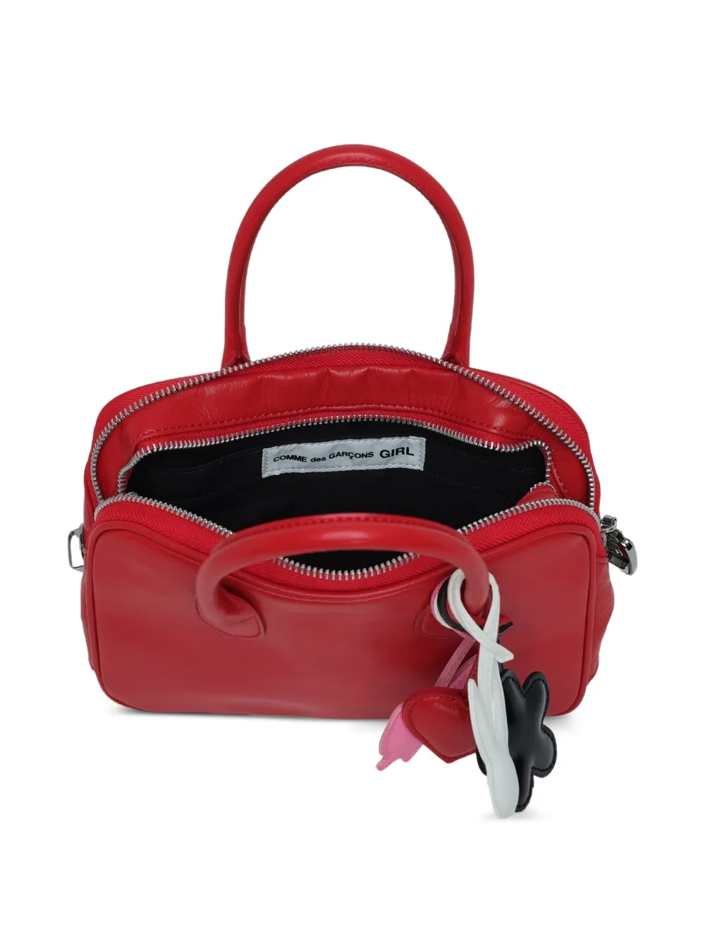 Comme Des Garçons Girl Shopper met bedels Rood