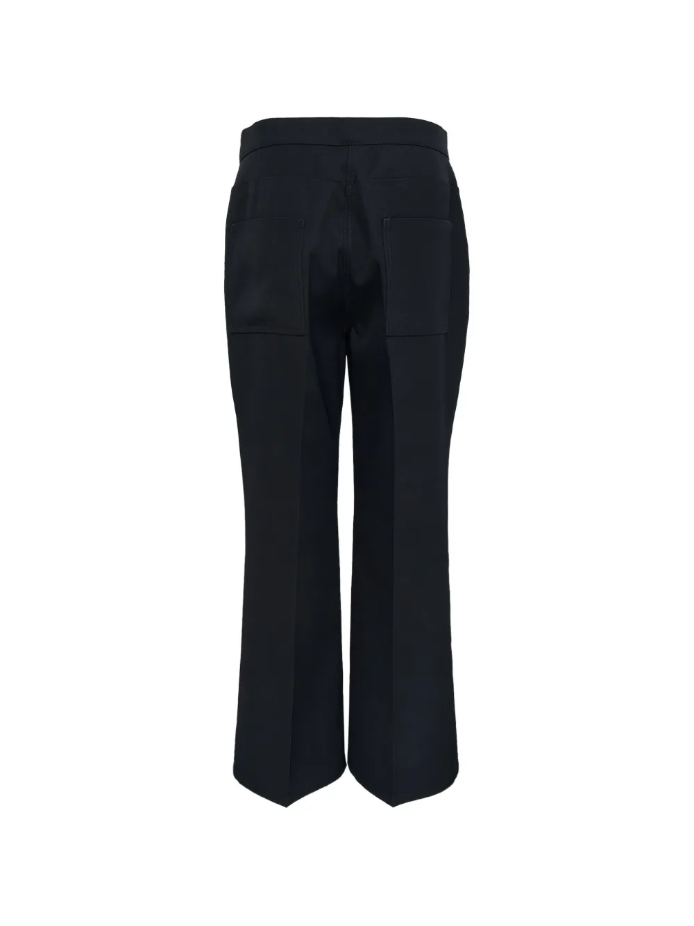 Jil Sander Wollen gabardine pantalon Zwart
