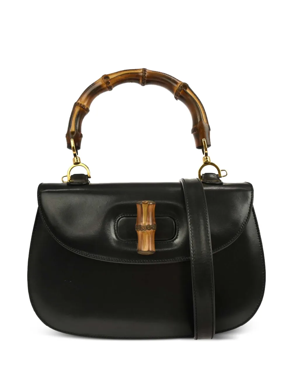 Gucci Pre-Owned 1990-2000s bamboo handle tote bag - Nero
