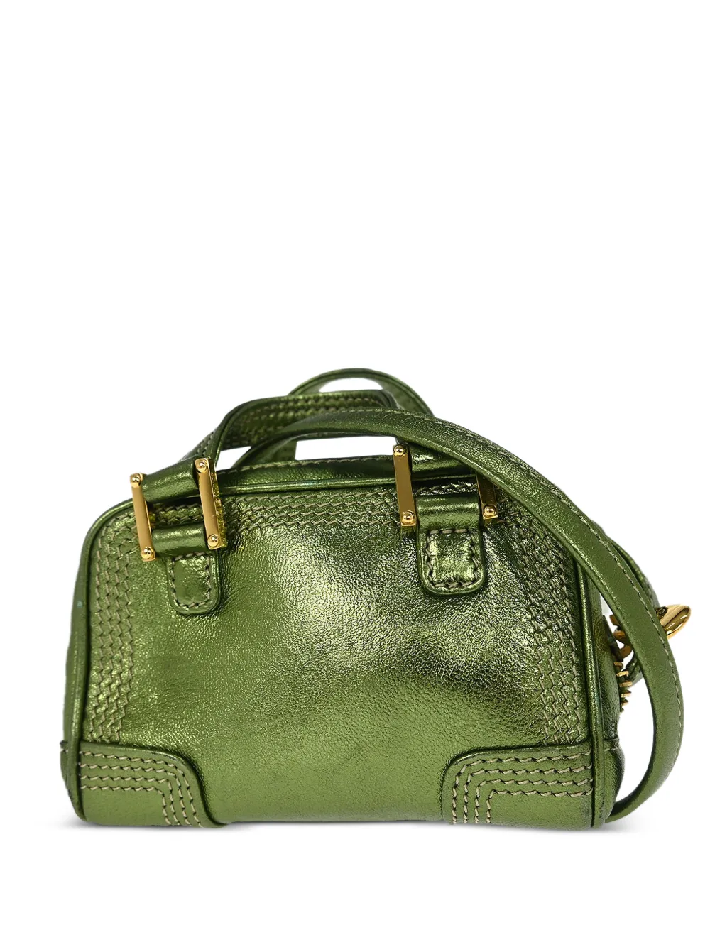 Loewe Pre-Owned 2007 metallic nano tote bag - Verde