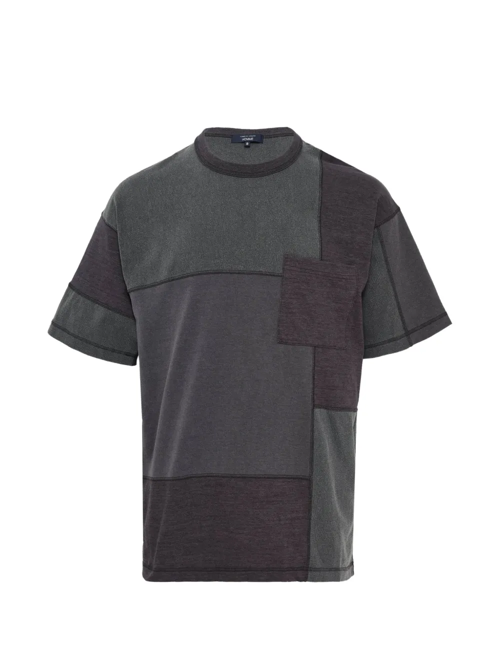 Comme des Garçons Homme patchwork pocket T-shirt - Grigio