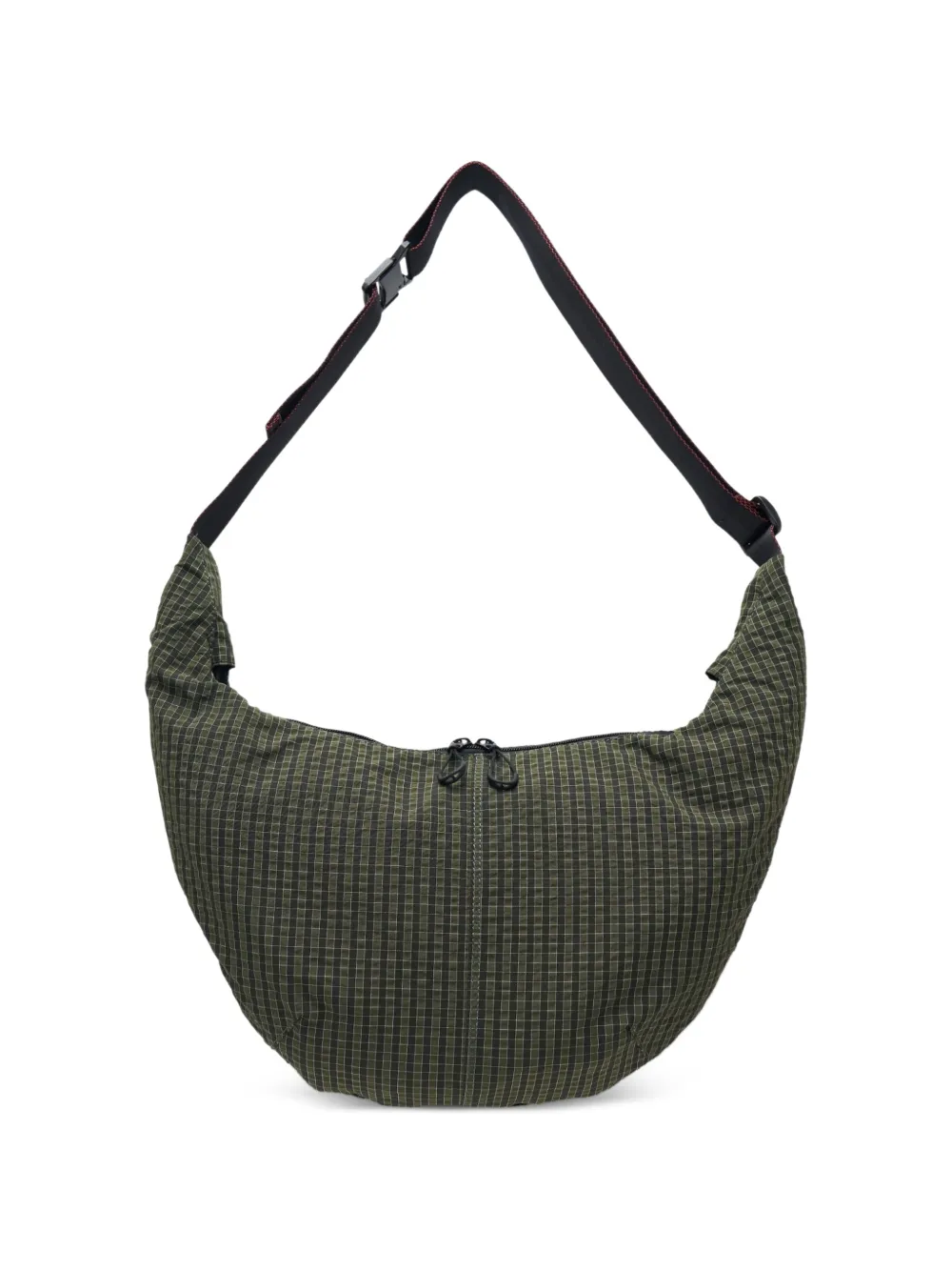 Comme des Garçons Homme check-pattern shoulder bag - Verde