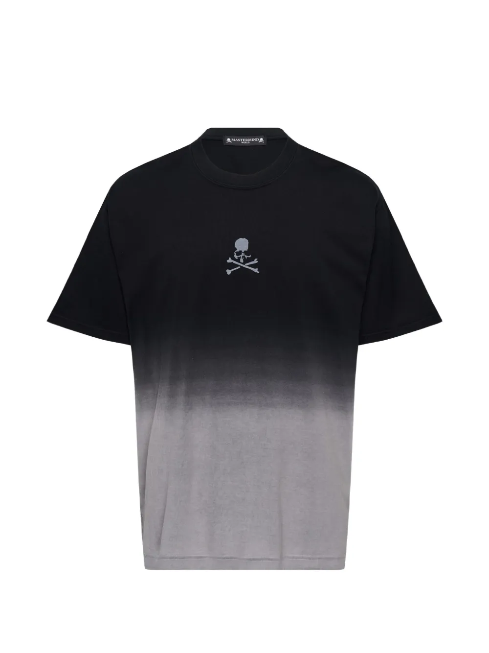 Mastermind Japan skull-print ombré-effect T-shirt - Black