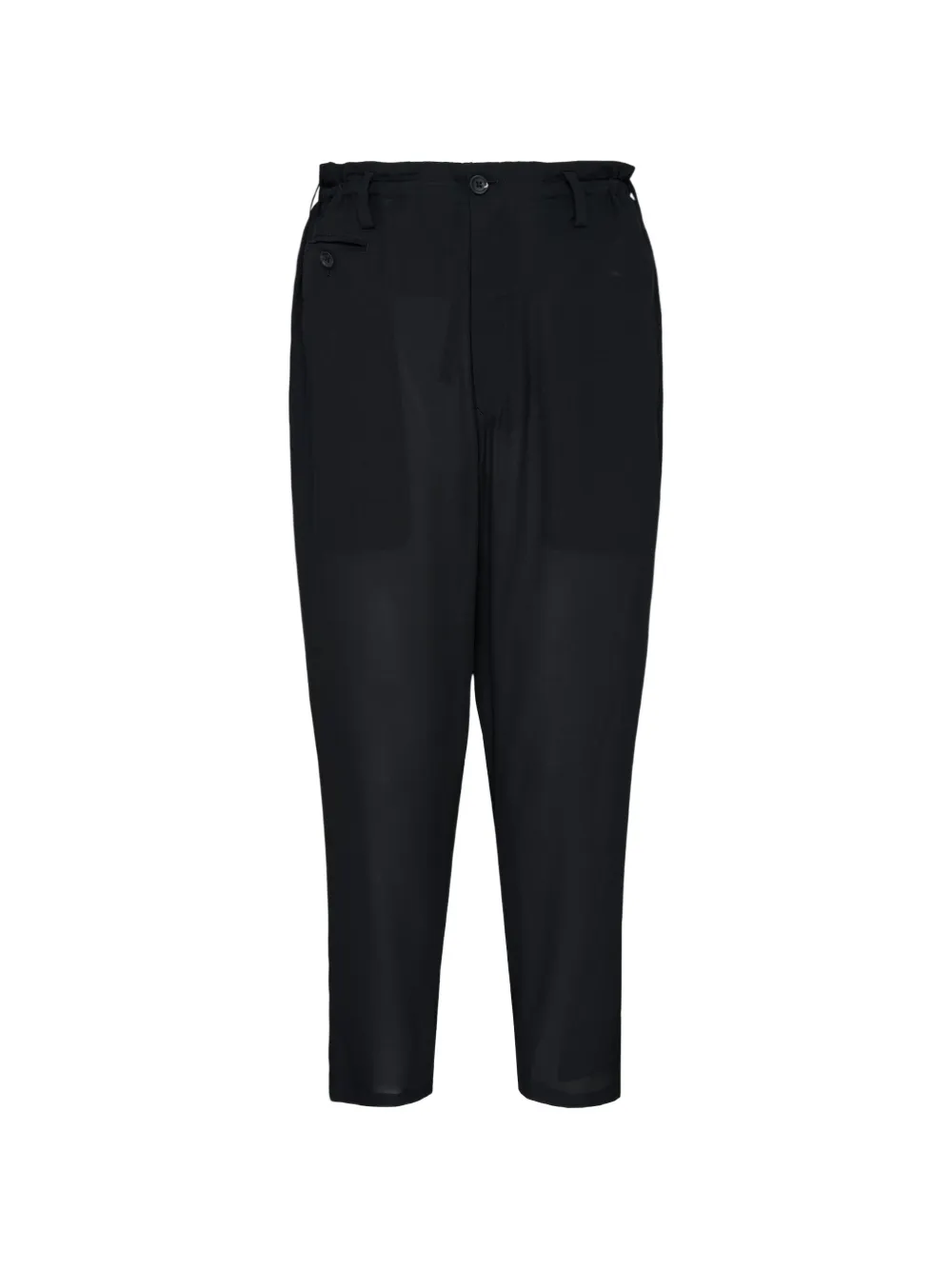 Yohji Yamamoto silk trousers - Black