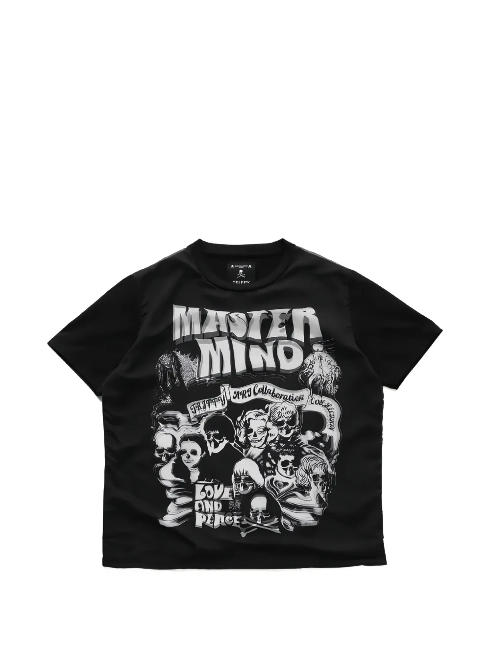 Mastermind Japan x Trippy Mikio Art Rock Stars T-shirt - Nero