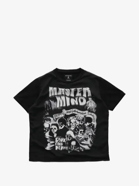 Mastermind Japan футболка Rock Stars из коллаборации с Trippy Mikio Art 