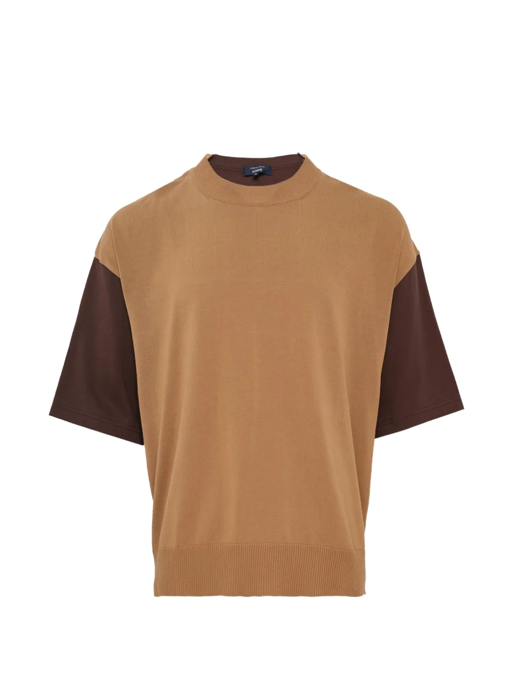 Comme des Garçons Homme colour-block T-shirt - Marrone