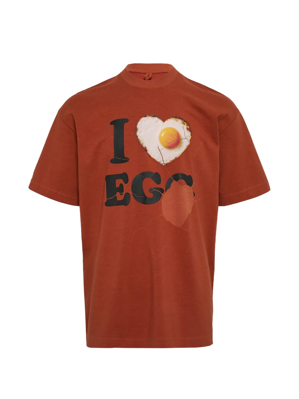 Doublet I Love Egg T-shirt - Marrone