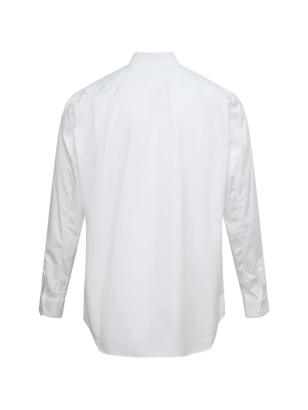 Comme Des Garçons Shirt Gestreept overhemd met patchwork Wit