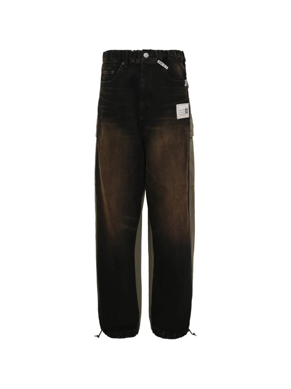 Maison MIHARA YASUHIRO elasticated-waistband cargo pants - Nero