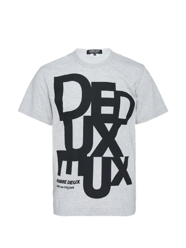 Comme Des Garçons Homme Deux ロゴ Tシャツ | グレー | FARFETCH JP