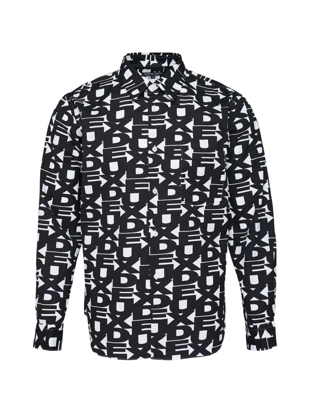Comme des Garçons Homme Deux logo-print cotton shirt - Nero