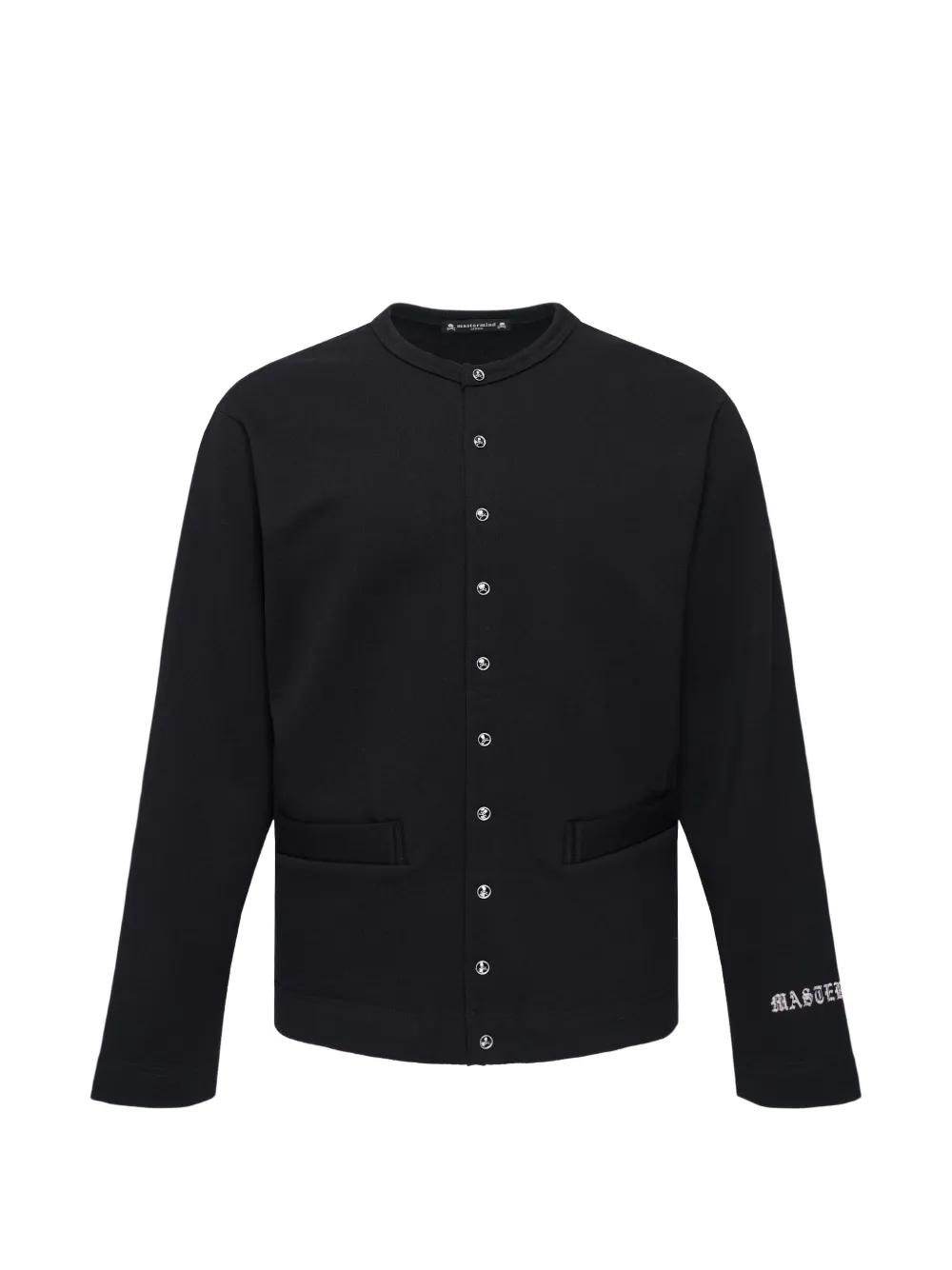 Mastermind Japan skull-print button-up cardigan - Black