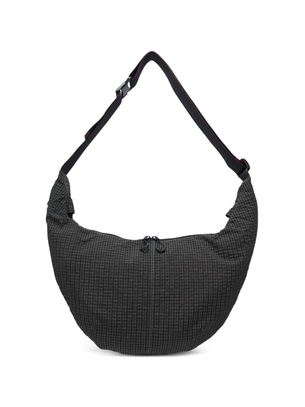 Comme des Garçons Homme grid-pattern shoulder bag - Schwarz
